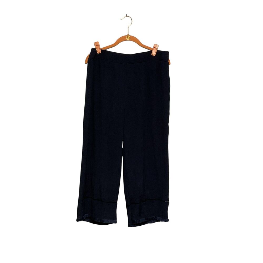 Zac & Rachel Fringe Eyelet Capri Pants Size L